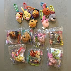 Lot if 14 McDonald’s 1997 Disney Winnie the Pooh soft toys clip on